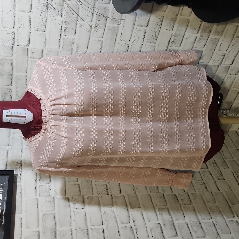 Liz Claiborne SZ XL Blush Pink Blouse